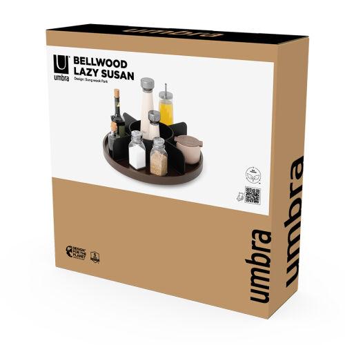 Органайзер для специй bellwood, черный/орех 5 Органайзер для специй bellwood, черный/орех 5
