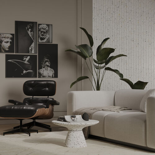 Столик журнальный bayn, D60 см, белый 2