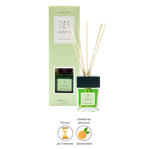 Диффузор ароматический lacrosse, green tea&lime, 100 мл 3 Диффузор ароматический lacrosse, green tea&lime, 100 мл 3