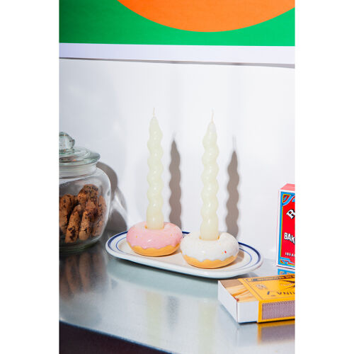 Подсвечник fast food, donut, D7 см, розовый 3 Подсвечник fast food, donut, D7 см, розовый 3