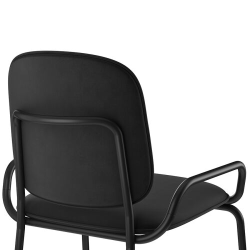 Стул барный ror, 2 frame, велюр, черный/черный 4