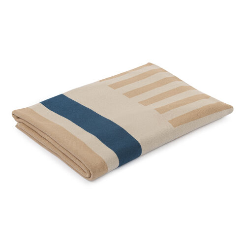 Плед из хлопка с рисунком tulip garden из коллекции terra, 130х1 3