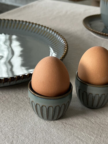 Набор из двух подставок для яиц темно-серого цвета из коллекции  3