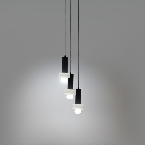 Светильник подвесной каскадный fungus, D15х25 см, 3 плафона, бел 2