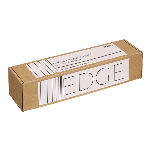 Набор из двух свечей бежево-розового цвета из коллекции edge, 24 7 Набор из двух свечей бежево-розового цвета из коллекции edge, 24 7