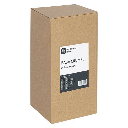 Ваза crumpl, 26 см, черная 7 Ваза crumpl, 26 см, черная 7