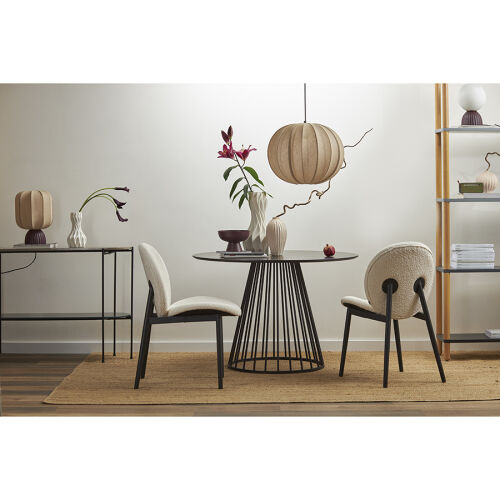 Лампа настольная texture rib, 27х39 см, вишневая/бежевая 1