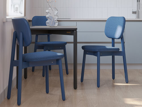 Стул saga, рогожка, сине-зеленый 3