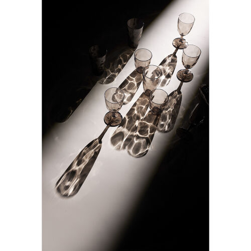 Набор стаканов из акрила hollow, 550 мл, серо-коричневый, 4 шт. 1