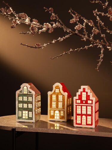 Домик с подсветкой aulum из коллекции new year essential, 16 см 2