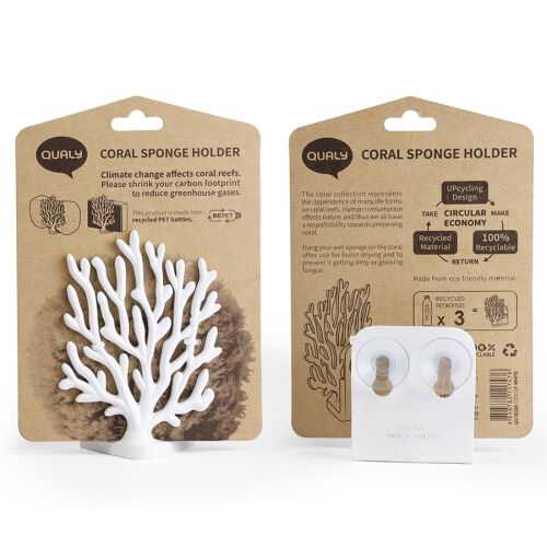 Держатель для мочалок coral sponge, белый 4 Держатель для мочалок coral sponge, белый 4