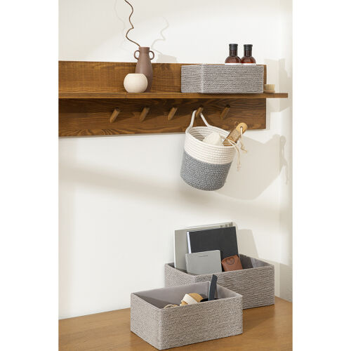 Кашпо gerd, D20х19 см, белое/светло-серое 2