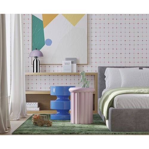 Столик приставной vivlend, D34 см, сиреневый 2