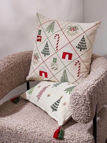 Чехол на подушку frozen pines из коллекции new year essential, 3 3