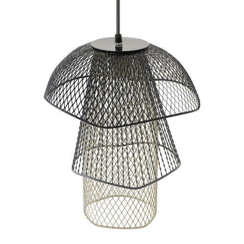 Светильник подвесной vinger, D28х37 см, черный/серый/белый 6