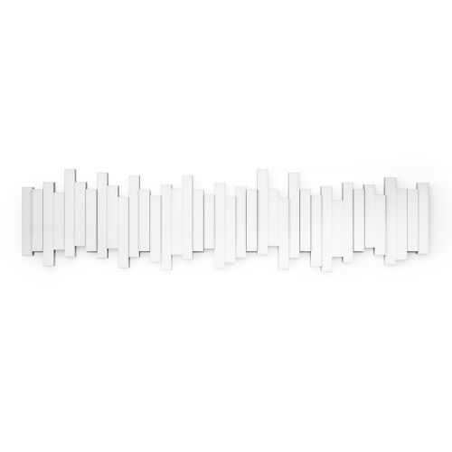 Вешалка настенная sticks, 72 см, 8 крючков, белая 3