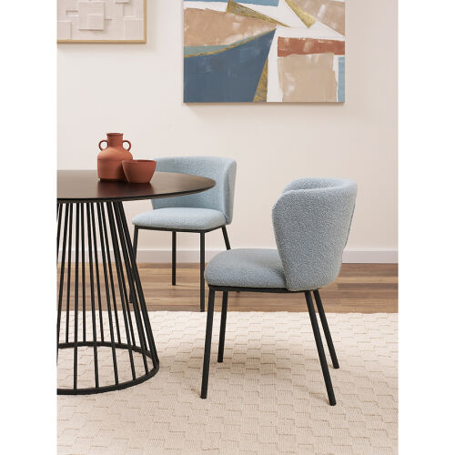 Стул foggy, букле, голубая пудра 1