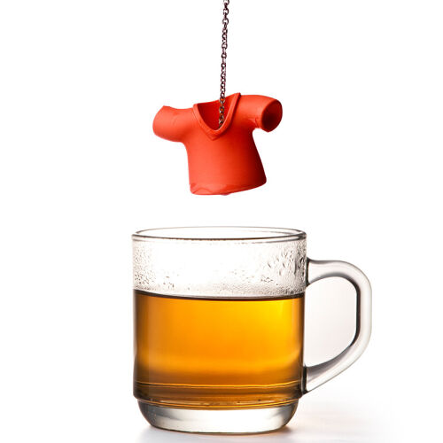 Емкость для заваривания чая tea shirt, красная 1 Емкость для заваривания чая tea shirt, красная 1