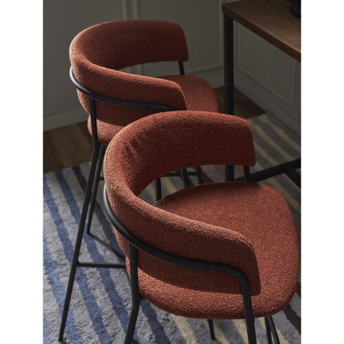 Стул полубарный helning, букле, терракота 6