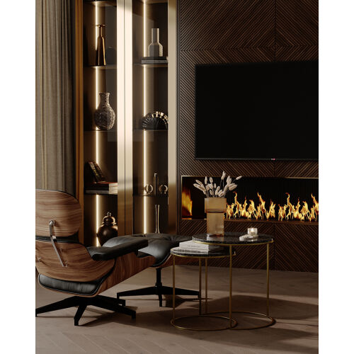 Набор из 2-х кофейных столиков hans, D40 см и D50 см, черный мра 2