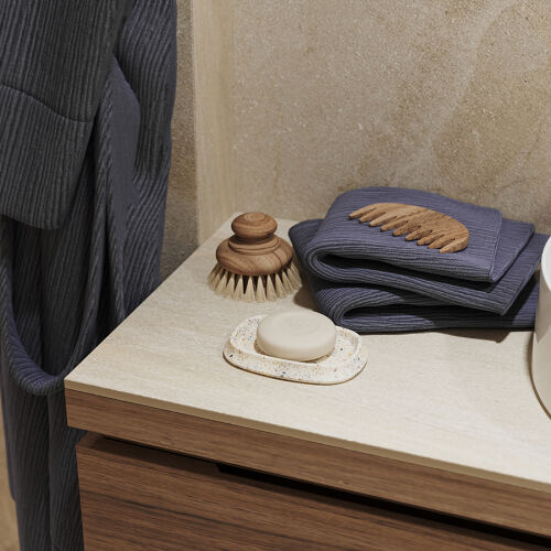 Мыльница mosaic, светло-бежевая 2