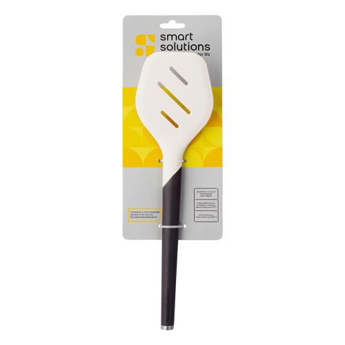 Лопатка с прорезями smartchef, 32 см, бежевая/бордовая 7