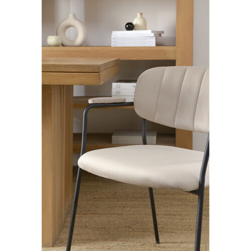 Стул eirill, велюр, серо-бежевый 2