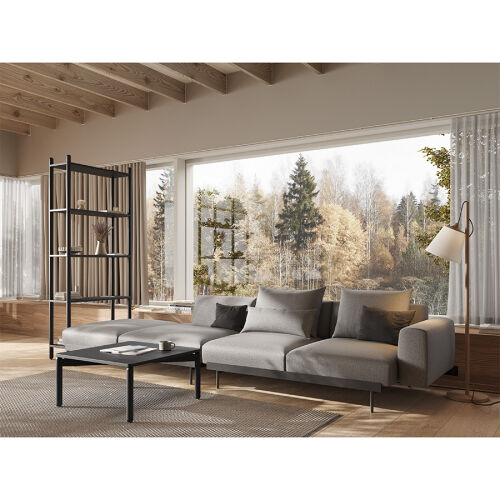 Столик кофейный saga, 75х75 см, темно-серый 2