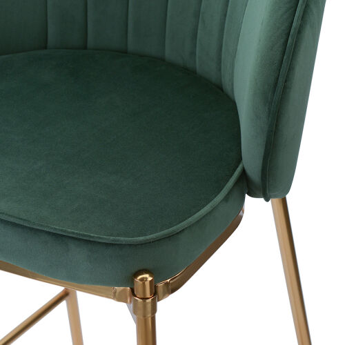 Стул барный coral, велюр, темно-зеленый 7