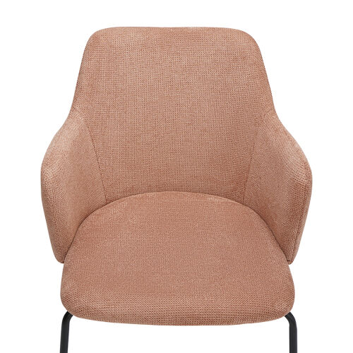 Стул dwight, фактурный шенилл, коралловый 4