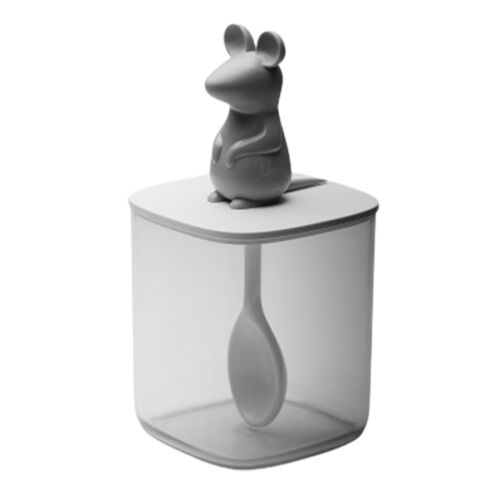 Банка для сыпучих продуктов lucky mouse seasoning с ложкой, 250 1 Банка для сыпучих продуктов lucky mouse seasoning с ложкой, 250 1