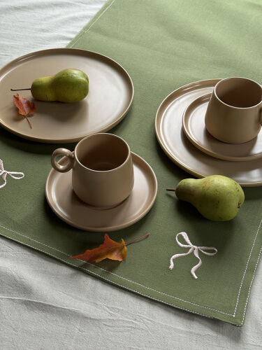 Набор из двух чайных пар бежевого цвета из коллекции essential,  3