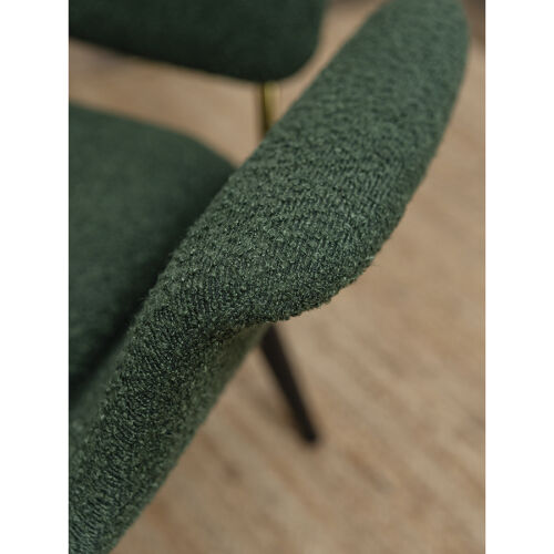 Лаунж-кресло hilde, букле, темно-зеленое 4