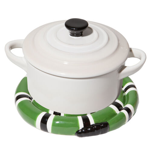 Подставка под горячее snake, зеленая 3