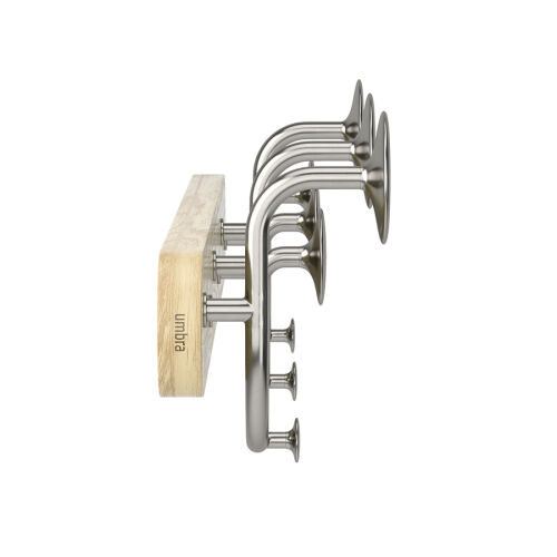 Вешалка настенная melody, натуральное дерево/никель 3