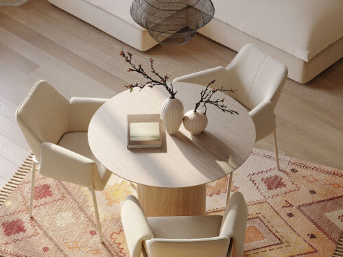 Стул aline, шенилл, серо-бежевый/бежевый 3