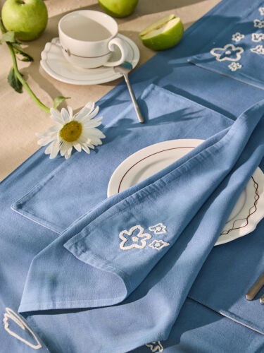 Салфетка сервировочная Незабудки из коллекции ethnic, 45х45 см 2