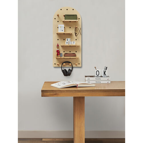 Пегборд shely, 38х80 см, светлое дерево 2