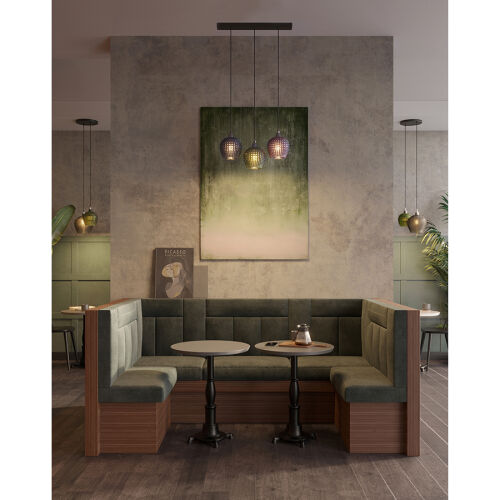 Светильник подвесной каскадный aurora, 65х18 см, сливовый/зелены 1