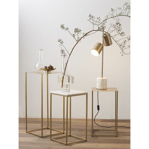 Набор из 2-х столиков mayen gold, золотистые 2