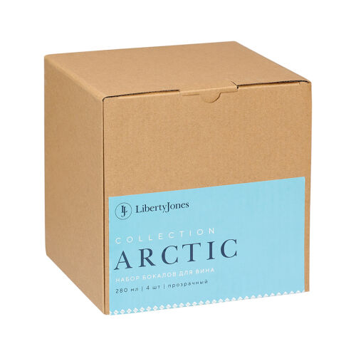 Набор бокалов из акрила arctic для вина, 280 мл, прозрачный, 4 ш 7