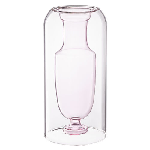 Ваза muse, 25 см, нежно-розовая