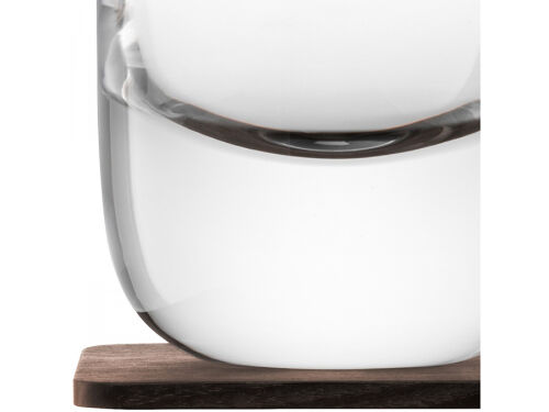 Набор стаканов с деревянными подставками renfrew whisky, 270 мл, 4