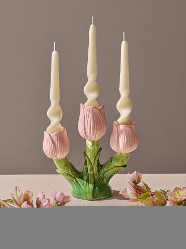 Подсвечник floret для трех свечей из коллекции blossom, 20 см 4