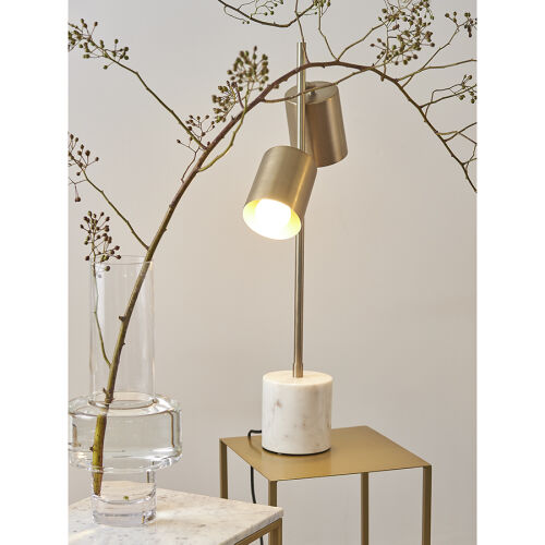 Лампа настольная irjo, 33х13х73 см, золотистая 1