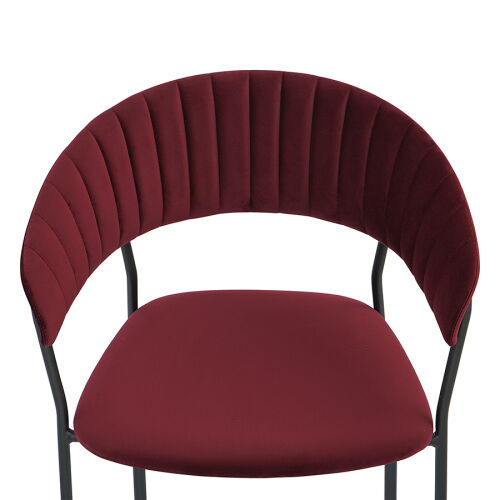 Стул stefany, велюр, винный 4