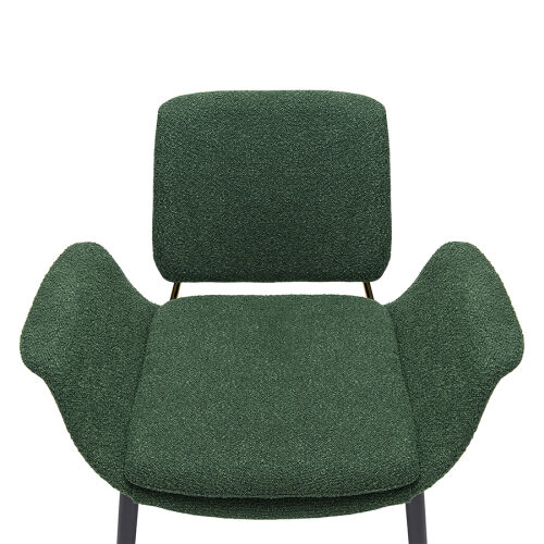 Лаунж-кресло hilde, букле, темно-зеленое 4