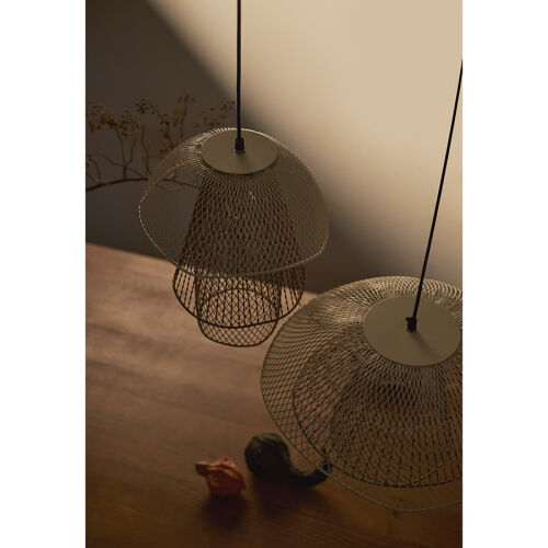 Светильник подвесной vinger, D28х37 см, белый/бежевый/золотой 2