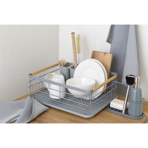 Сушилка для посуды granli, 43x30,5x14 см, серая 2 Сушилка для посуды granli, 43x30,5x14 см, серая 2