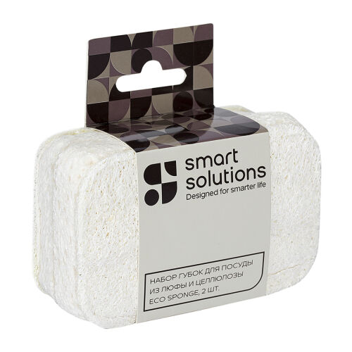 Набор губок для посуды из люфы и целлюлозы eco sponge, 2 шт. 7 Набор губок для посуды из люфы и целлюлозы eco sponge, 2 шт. 7